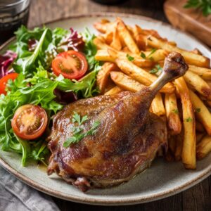 confit-de-canard-et-frites-maison
