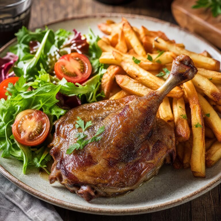 confit-de-canard-et-frites-maison
