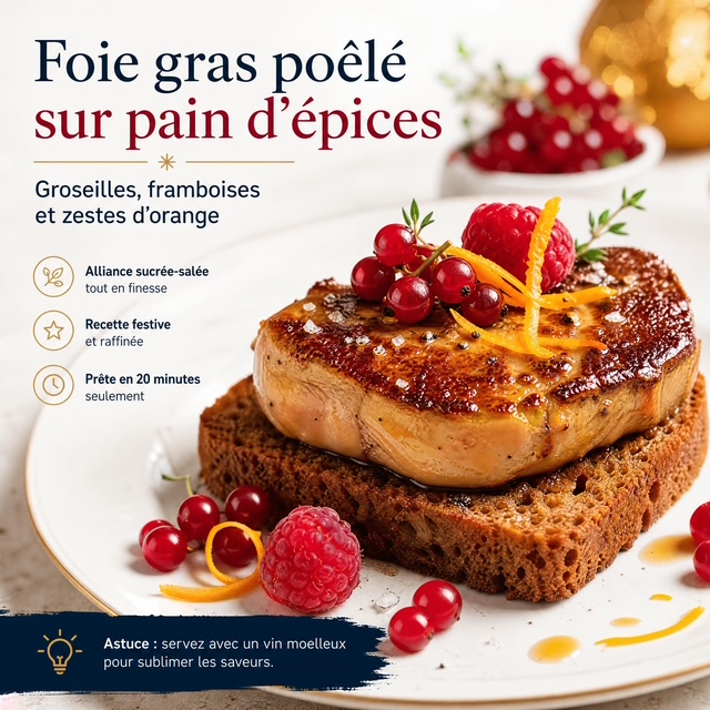 Foie gras et fruits rouges