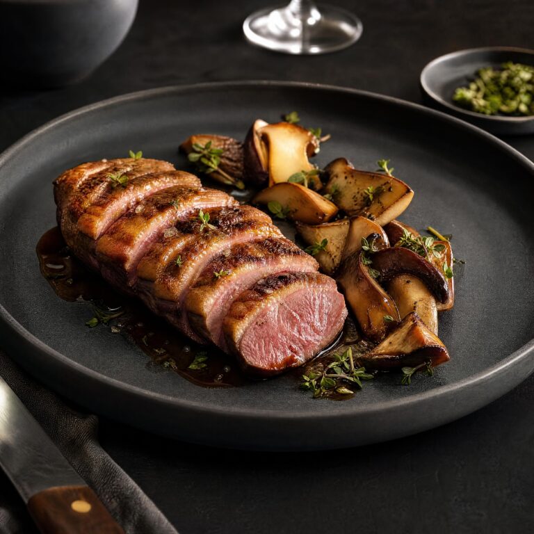magret de canard au cepes