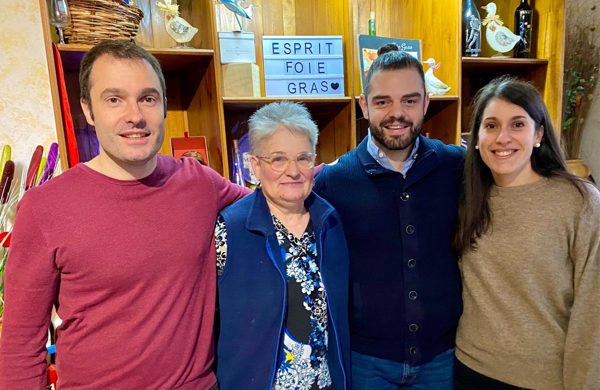 La famille Esprit Foie Gras dans la boutique